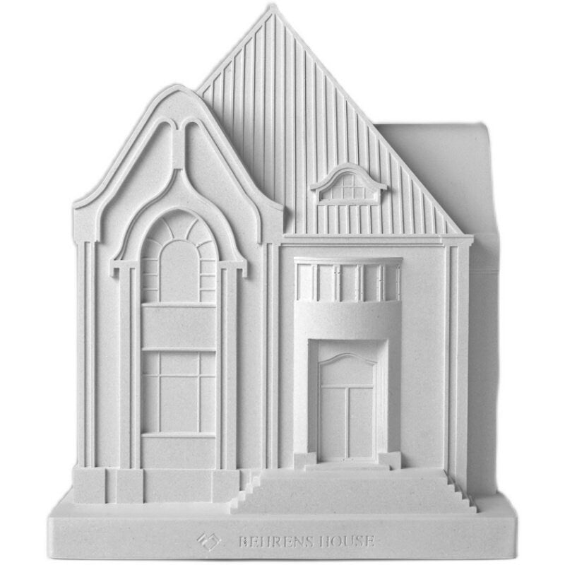 Behrens House concrete architecture desktop model — hand-cast by MyronDesign