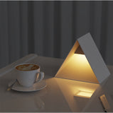 Pyramid\ Minimalist\Concrete Table Lamp\Ornament\Concrete\Designer\Night Light\Study\Bedroom\Ambient Lighting