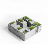 Kingdom of Babylon | Cement Building | Decorative soft decoration | Original creative pen holder | Pen plug | Moss | Micro-landscape Inactive