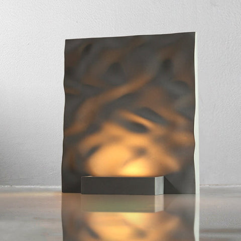 Sea level night light | cement | bedroom | bedside ornaments | designer gift |ins creativity | ripple | atmosphere light