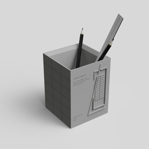 Church of Light/Tadao Ando/Square Pen Holder/Pen Holder/Concrete Pen Holder/Cement/Modern/Office Decoration/Pen Holder/Home Decoration