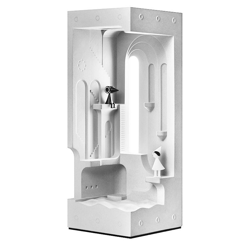 Minimalist concrete desk lamp Nordic cement night light – MyronDesign