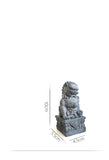 Lion | concrete | cement | a pair | mini trumpet | town house | janitor | China Feng Shui | desktop ornaments