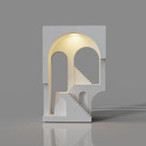 Monument Valley concrete pen holder desert landscape cement desk organizer detail view 3 – MyronDesign