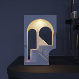 Monument Valley concrete pen holder desert landscape cement desk organizer detail view 4 – MyronDesign