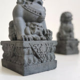 Lion | concrete | cement | a pair | mini trumpet | town house | janitor | China Feng Shui | desktop ornaments