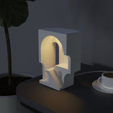 Monument Valley concrete pen holder desert landscape cement desk organizer detail view 7 – MyronDesign