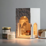 David sculpture / ambient light / museum / concrete building / aromatherapy / melting wax lamp