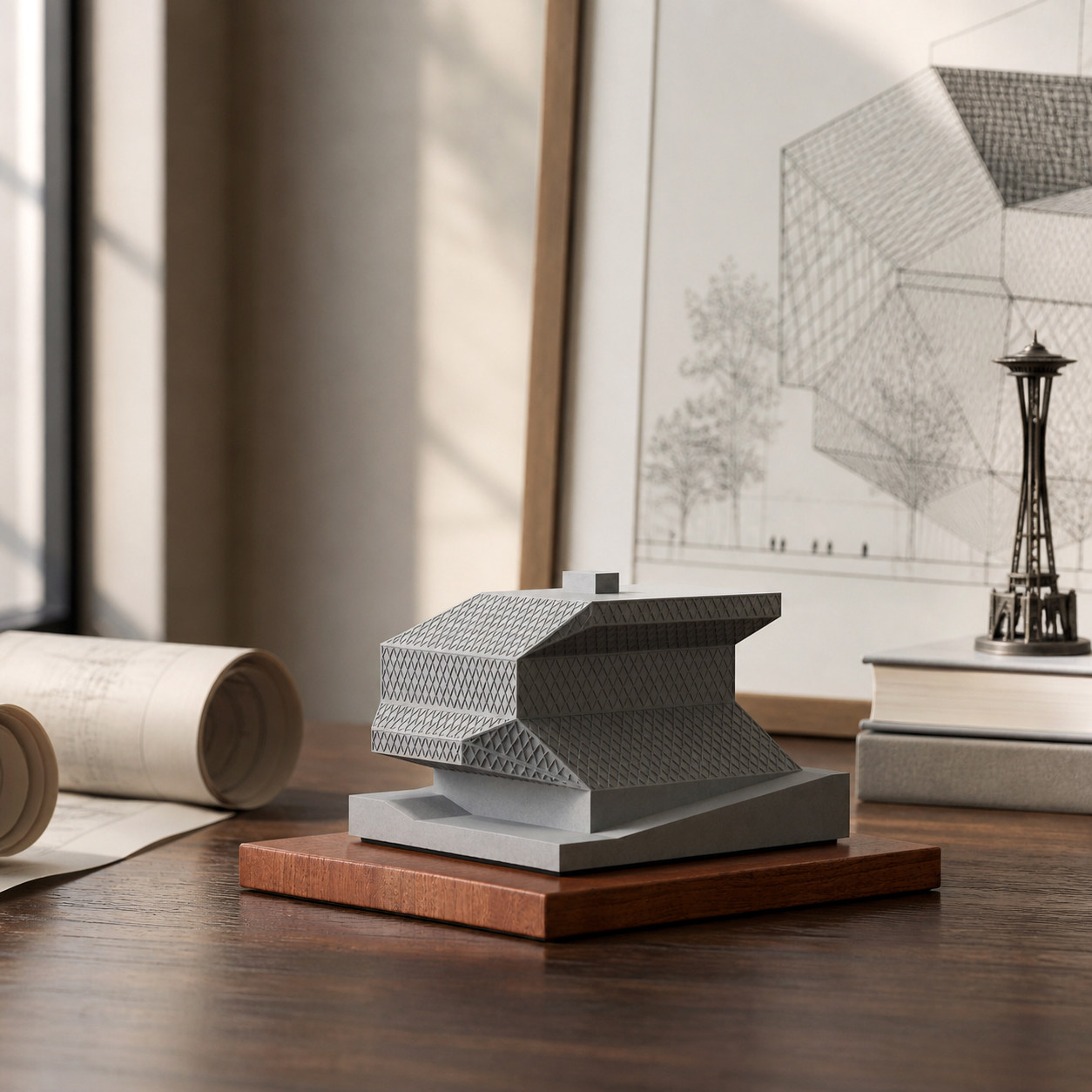 Seattle Central Library - Rem Koolhaas | Architectural Concrete Model - Image 7