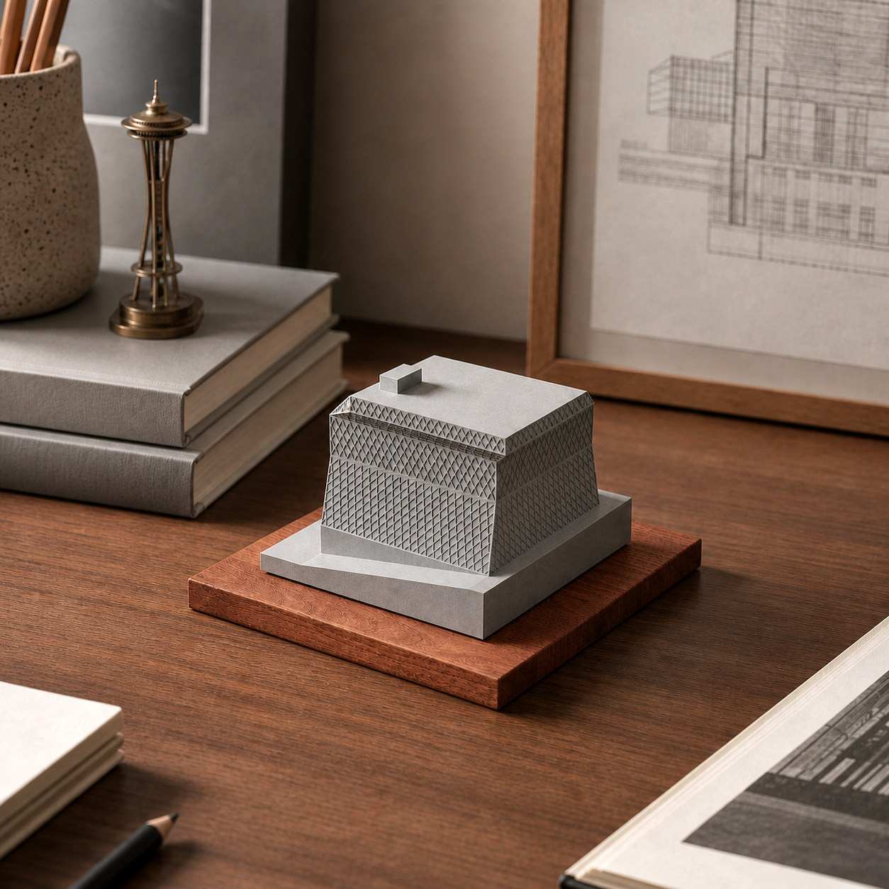 Seattle Central Library - Rem Koolhaas | Architectural Concrete Model - Image 12