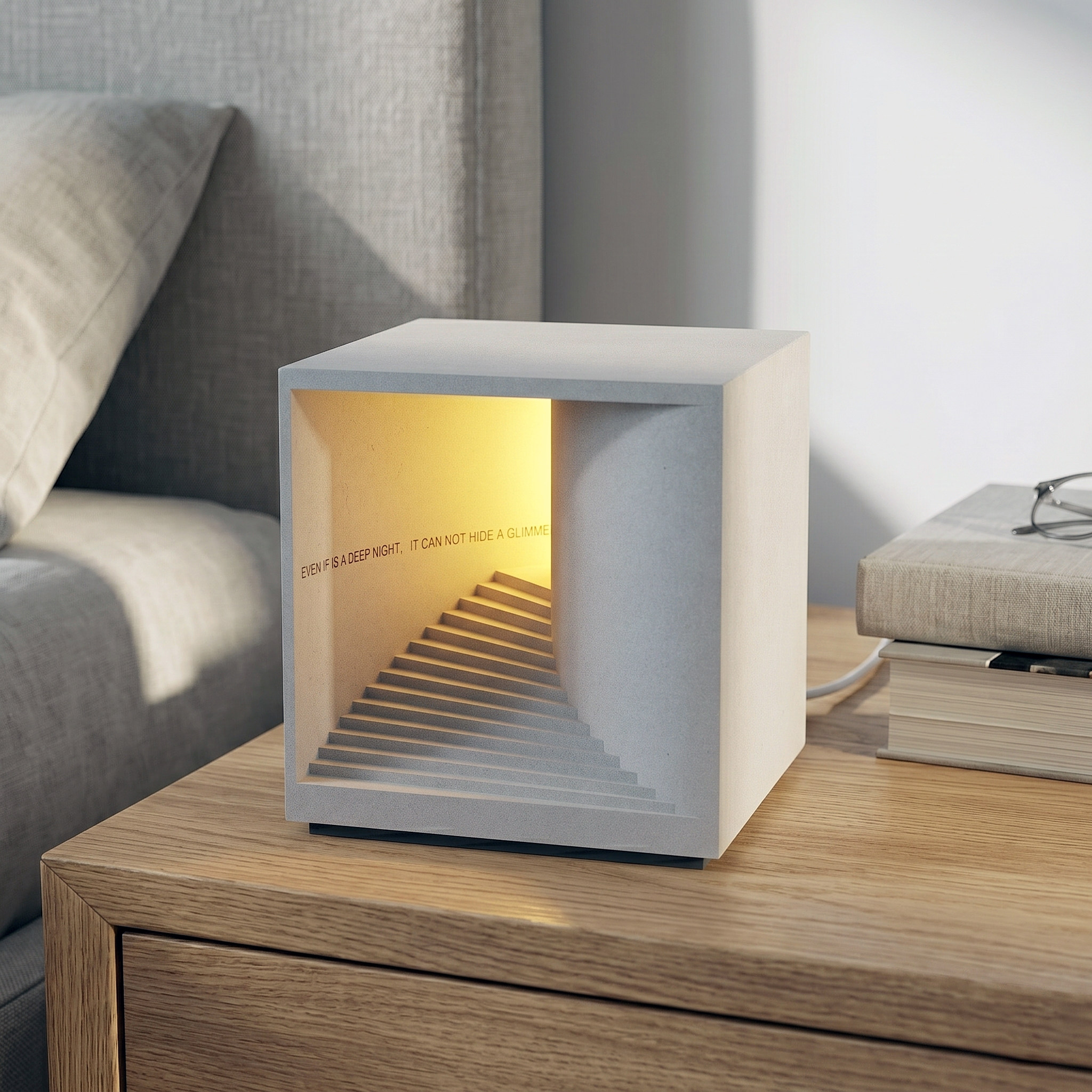 Micro Architecture Concrete Night Light by Myron Design