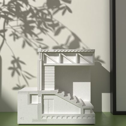 Architectural Detail Concrete Sculpture 157 mm by Myron Design