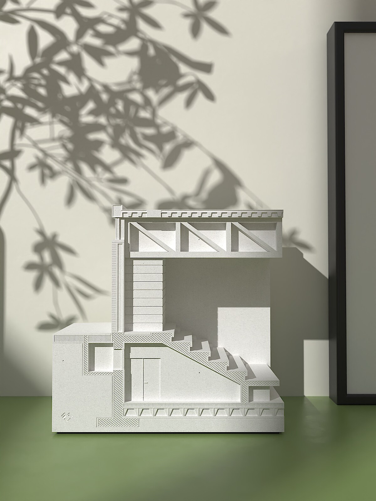 Architectural Detail Concrete Sculpture 157 mm by Myron Design