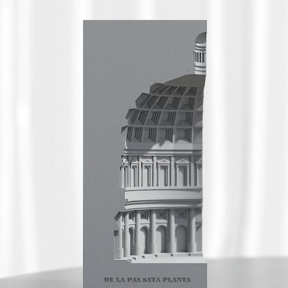 European Dome Concrete Architectural Model by Myron Design