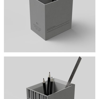 Murcia City Hall Concrete Pen Holder by Myron Design