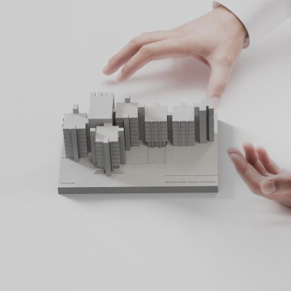Richards Medical Research Laboratories Concrete Model by Myron Design
