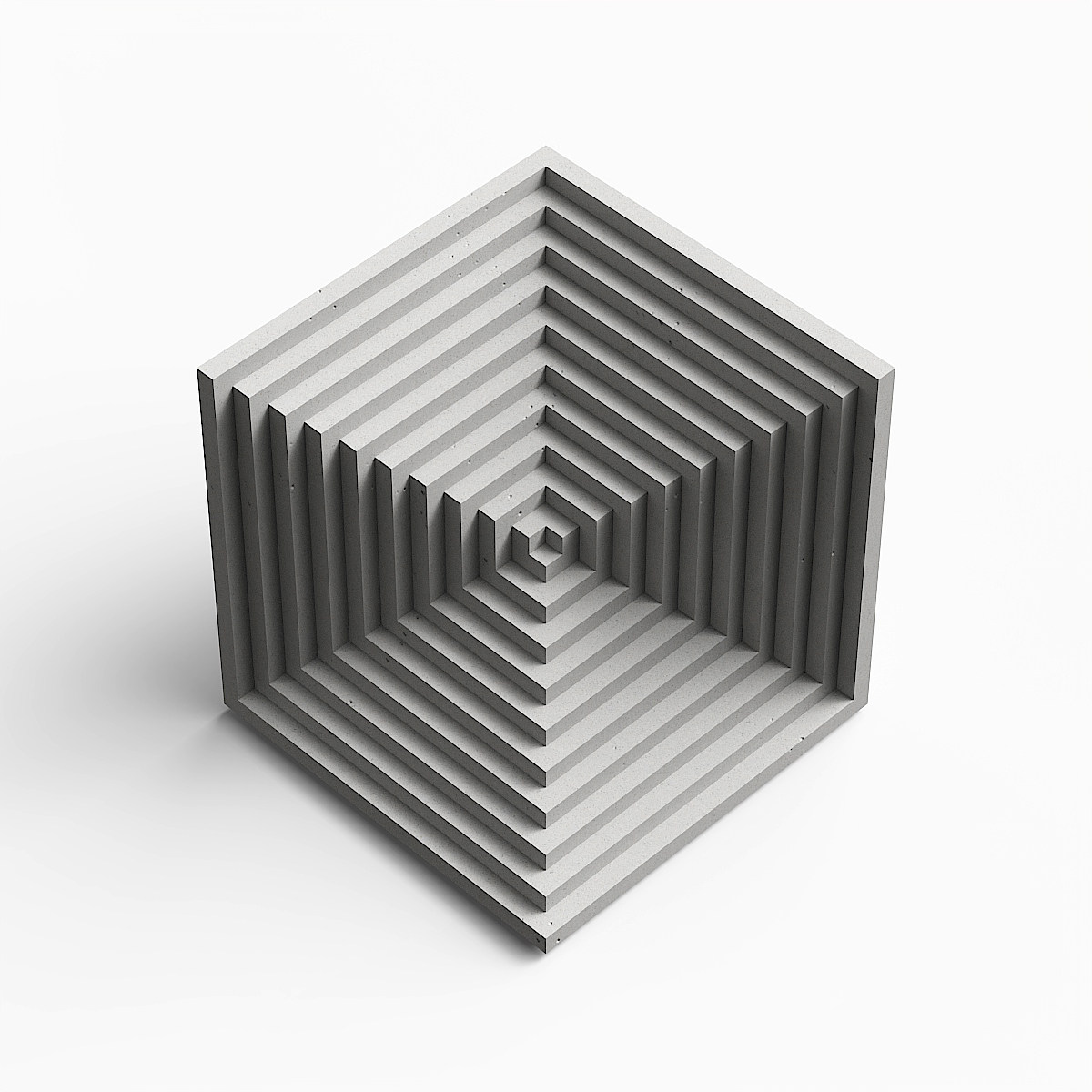 Cube Concrete Bookend and Architectural Object by Myron Design