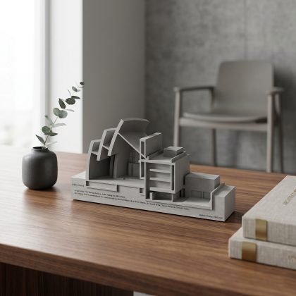 Jubilee Church Rome - Richard Meier Concrete Model