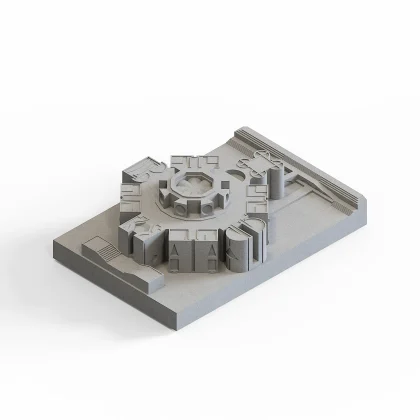 Louis Kahn National Assembly Building Concrete Model by Myron Design