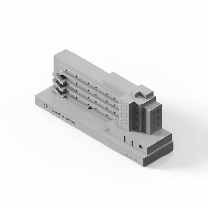 Isokon Building Concrete Model - Modernist Architecture Decor