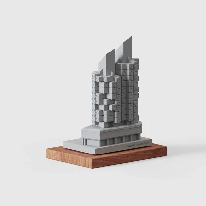 Nakagin Capsule Tower Concrete Model - Kisho Kurokawa