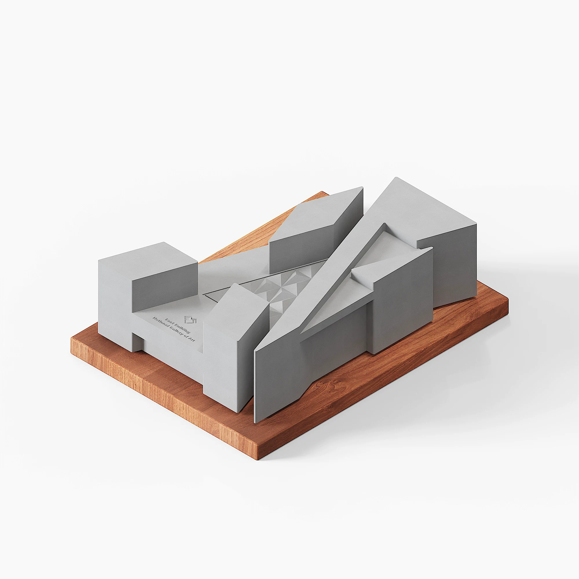 National Gallery of Art East Building Concrete Model by Myron Design