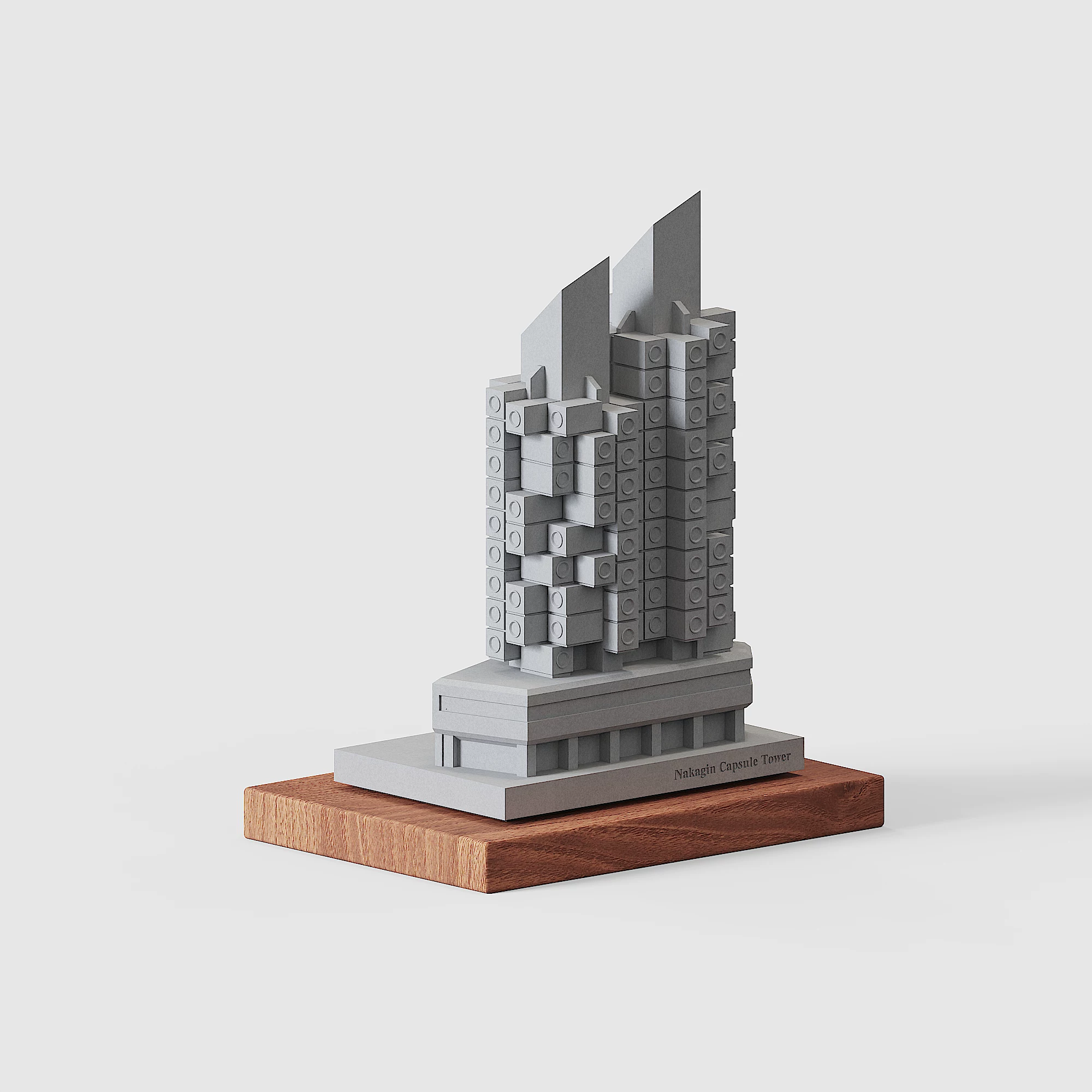 Nakagin Capsule Tower Concrete Model - Kisho Kurokawa