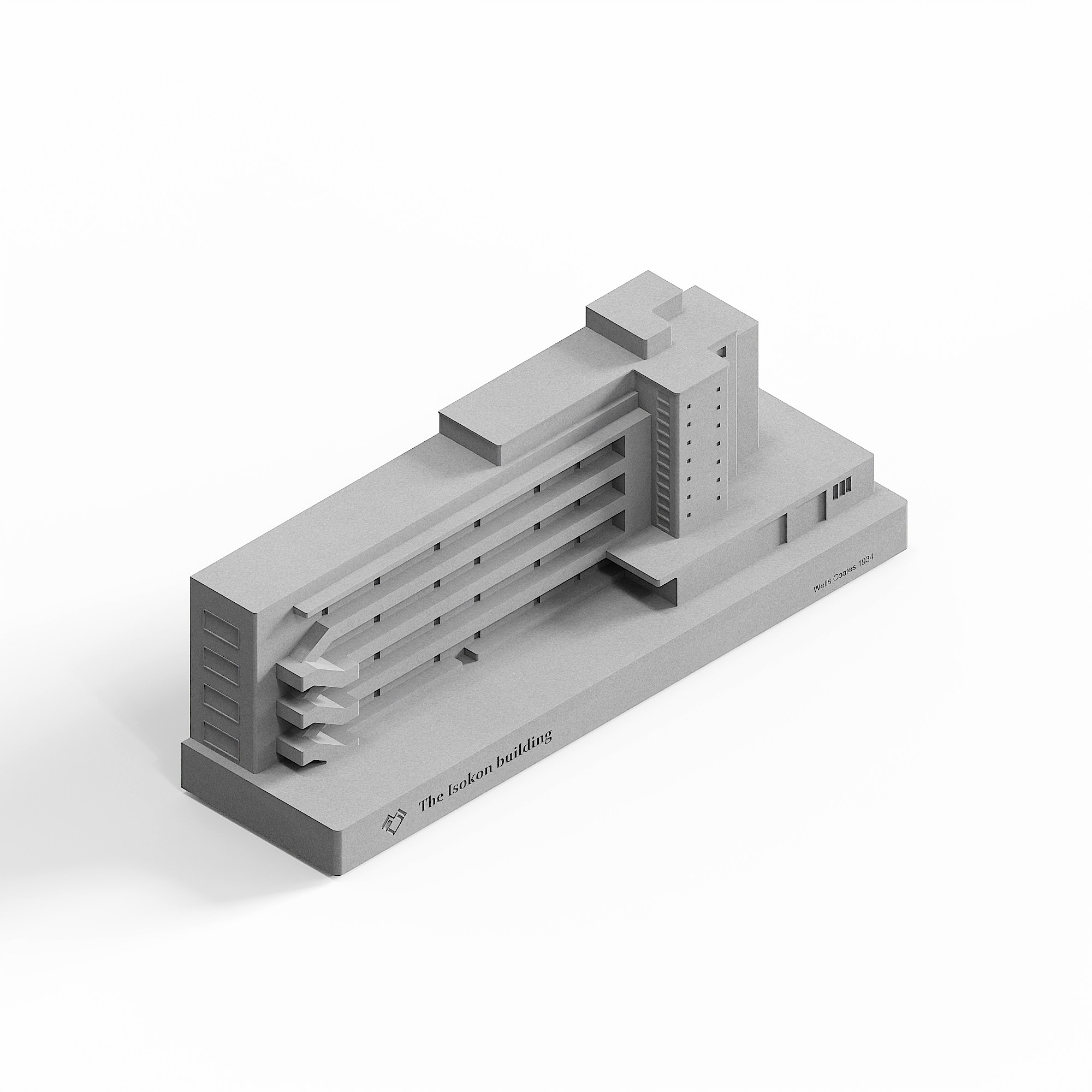 Isokon Building Concrete Model - Modernist Architecture Decor - Image 2
