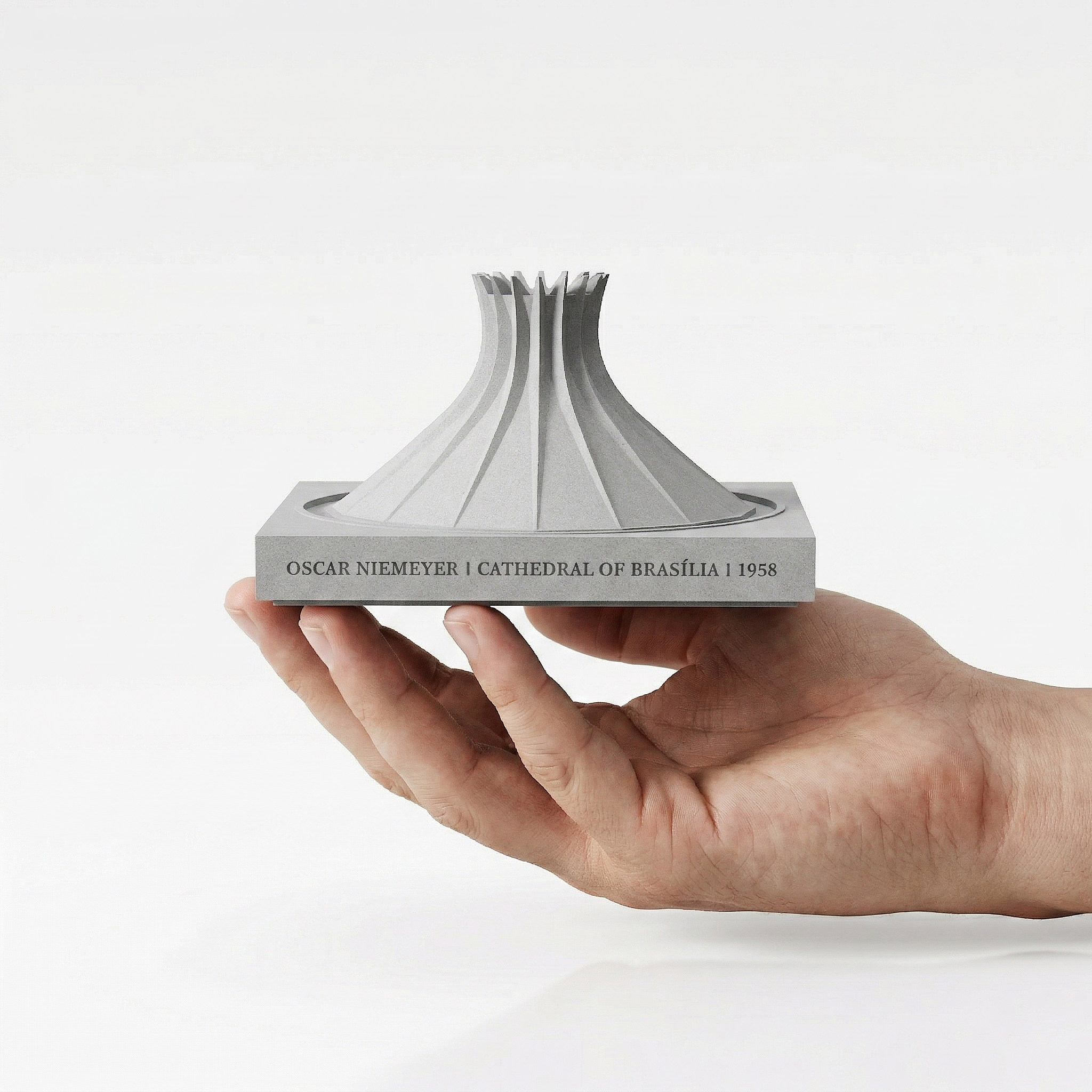 Cathedral of Brasilia Concrete Architectural Model by Myron Design