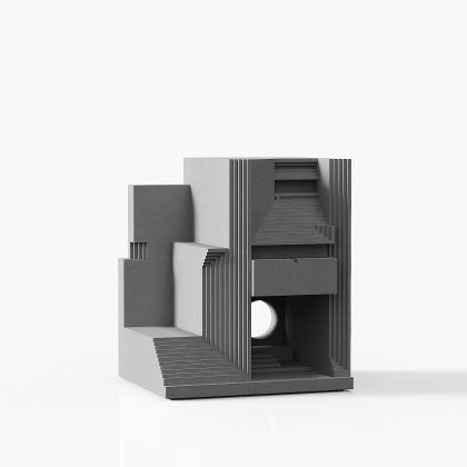 Brion Cemetery Concrete Architectural Model by Myron Design