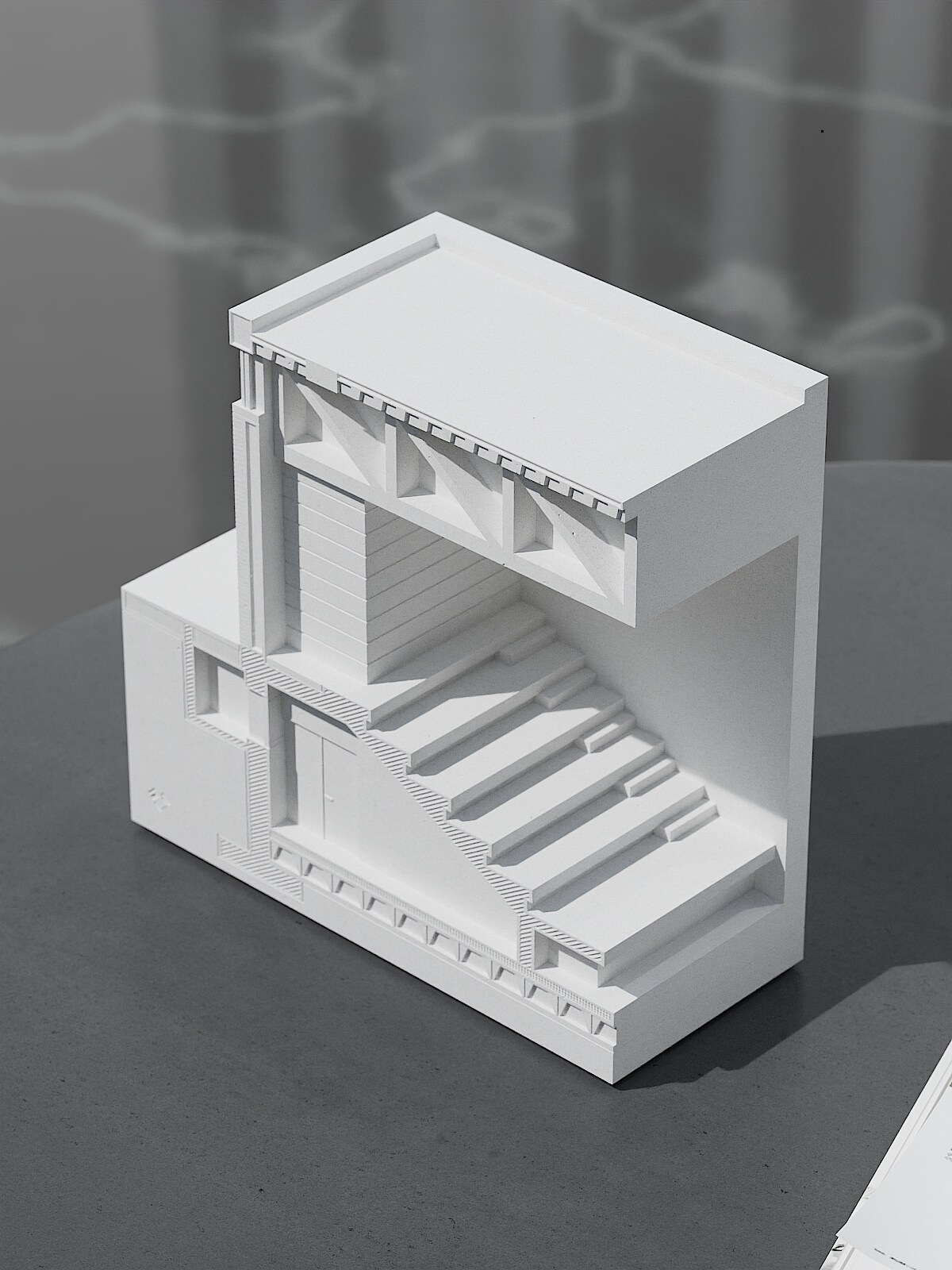 Architectural Detail Concrete Sculpture 157 mm by Myron Design