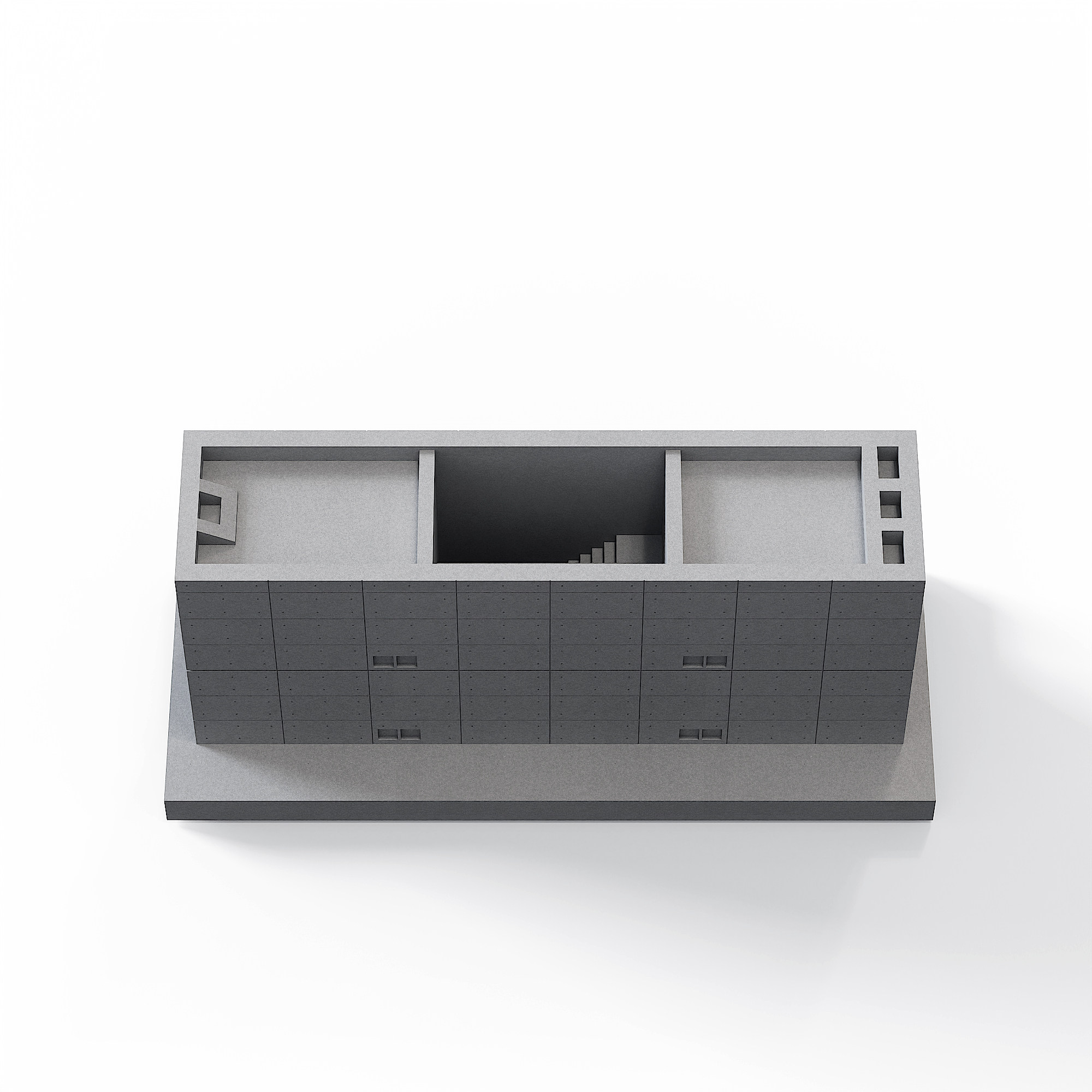 Azuma House Concrete Model - Tadao Ando Sumiyoshi Row House - Image 2