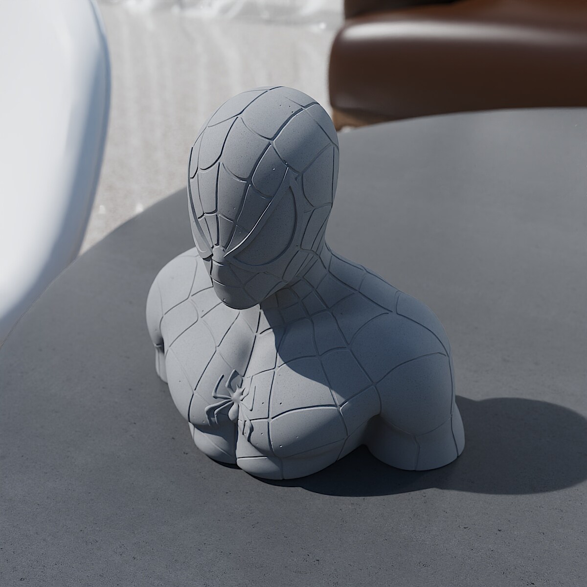 Spider-Man Concrete Sculpture by Myron Design