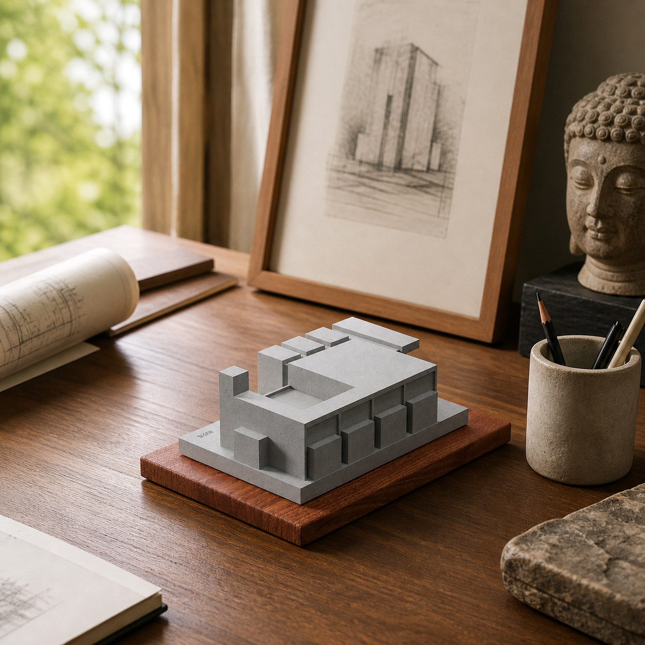 Luyeyuan Concrete Architectural Model by Myron Design