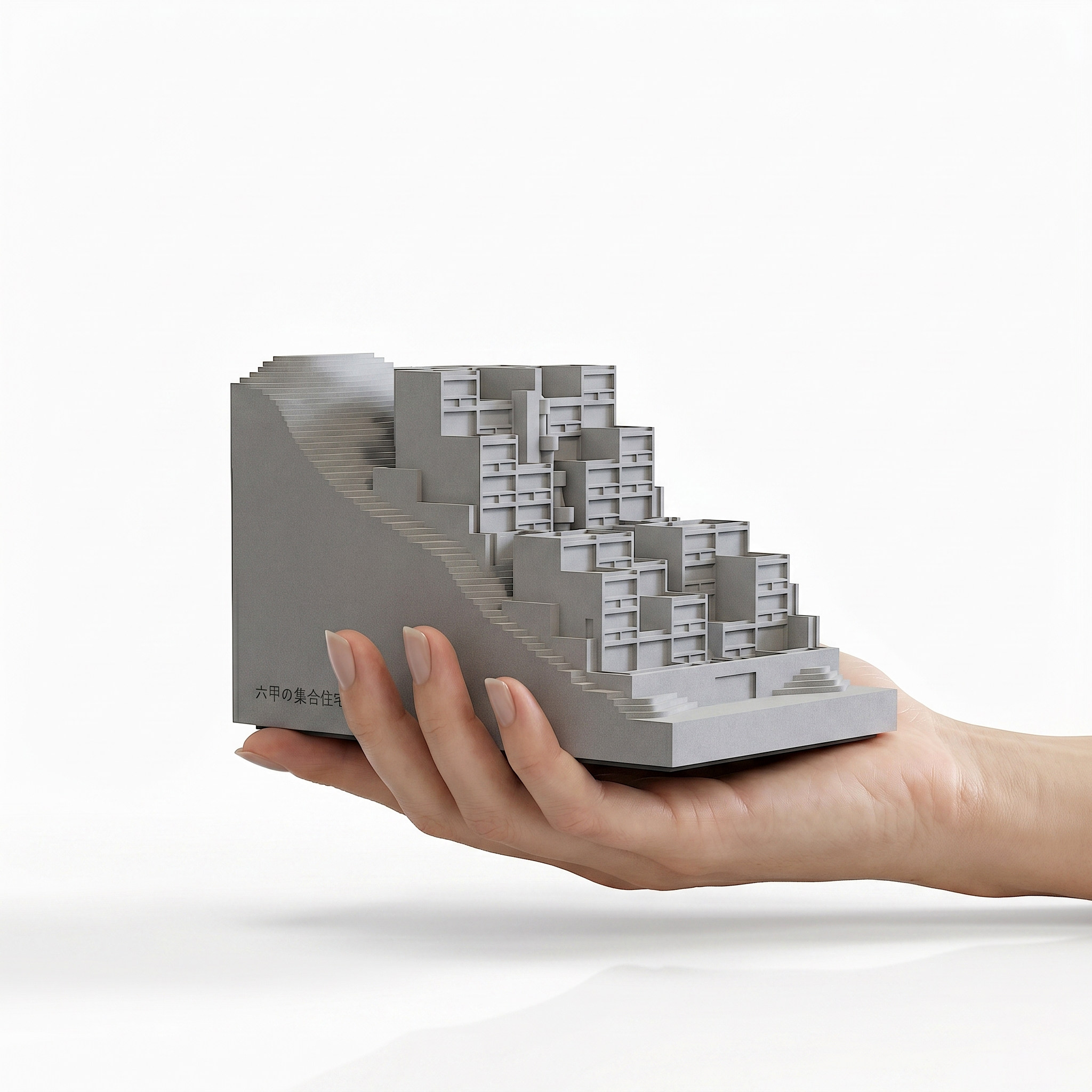 Rokko Housing - Tadao Ando Concrete Architecture Model - Image 2