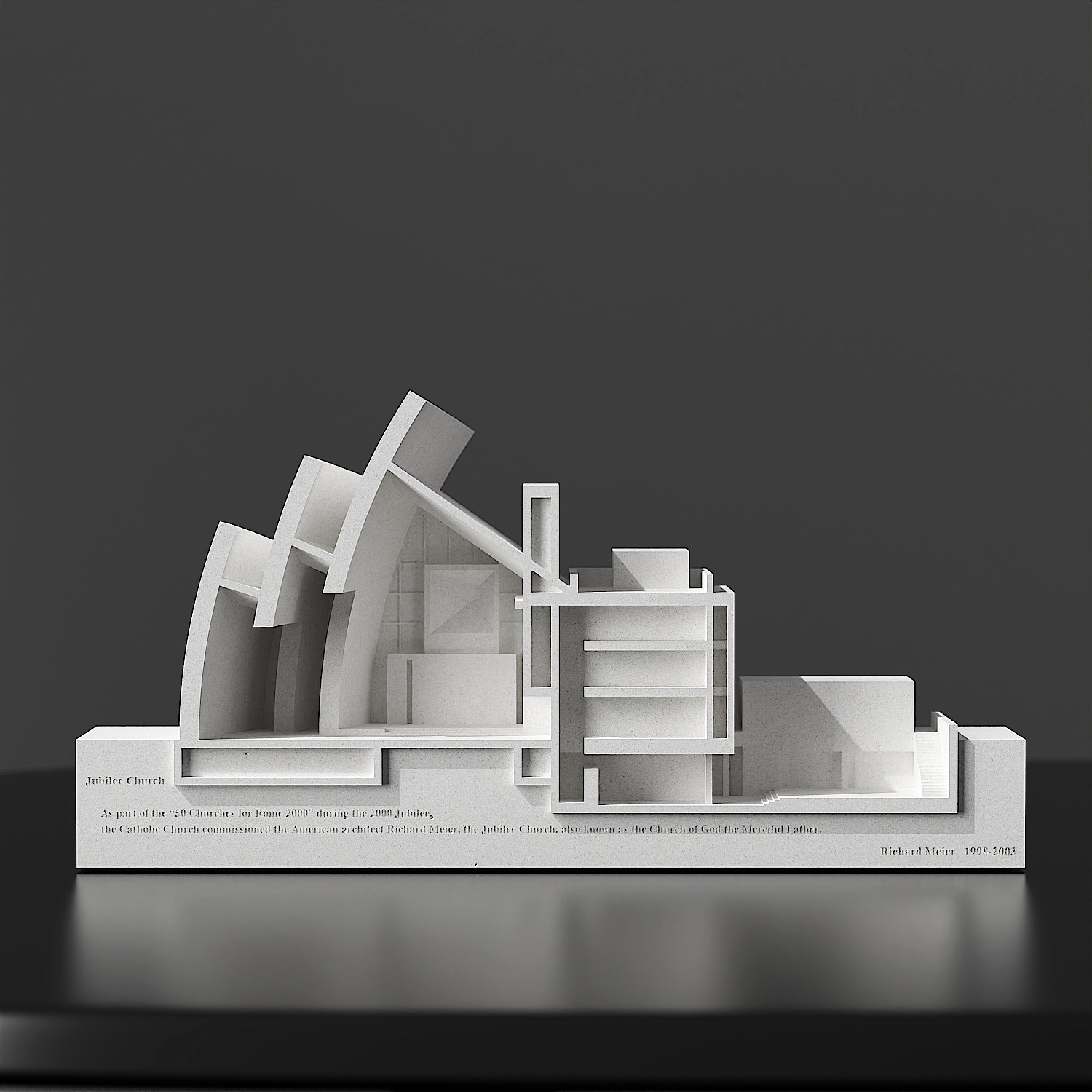 Jubilee Church Rome - Richard Meier Concrete Model - Image 2