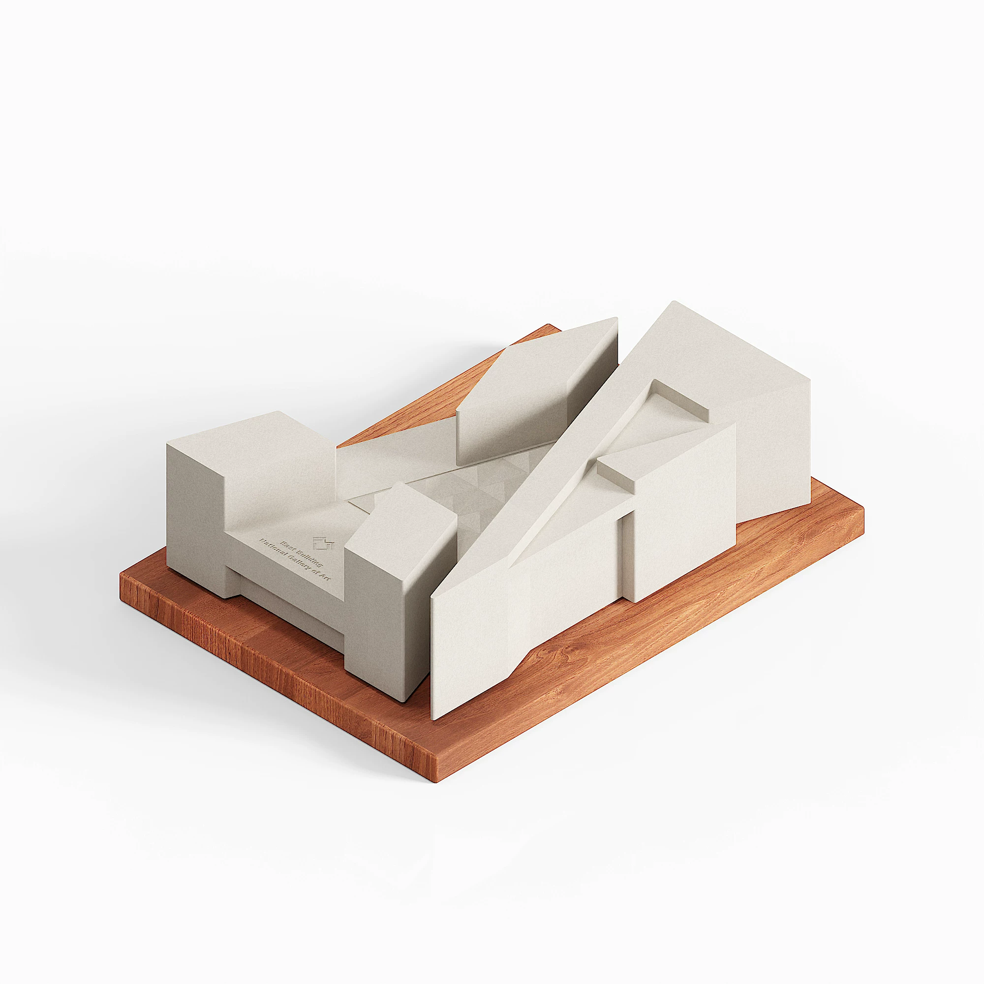 National Gallery of Art East Building Concrete Model by Myron Design