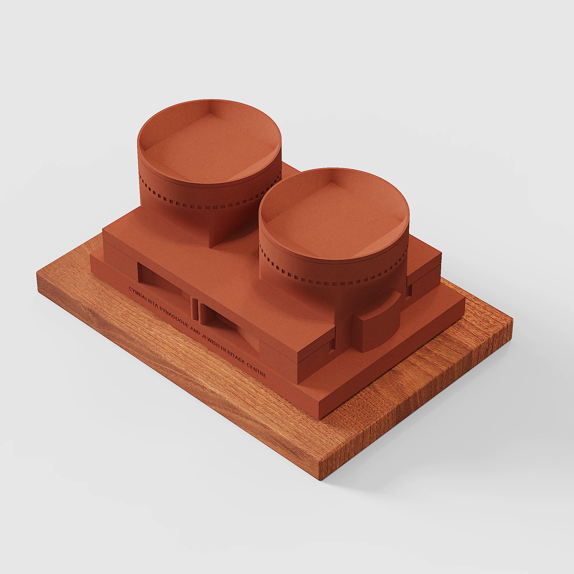Cymbalista Synagogue Concrete Architectural Model by Myron Design