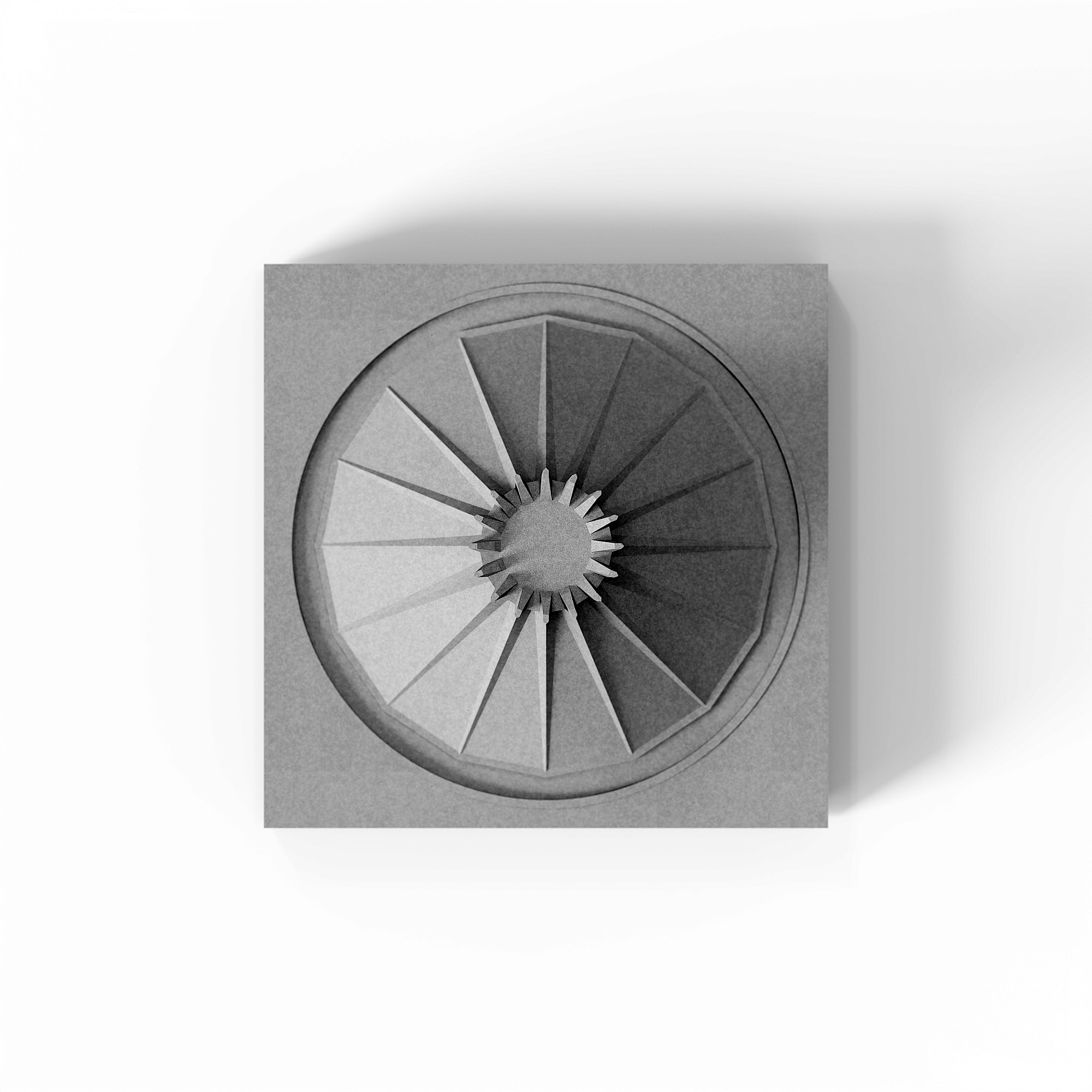 Cathedral of Brasilia Concrete Architectural Model by Myron Design