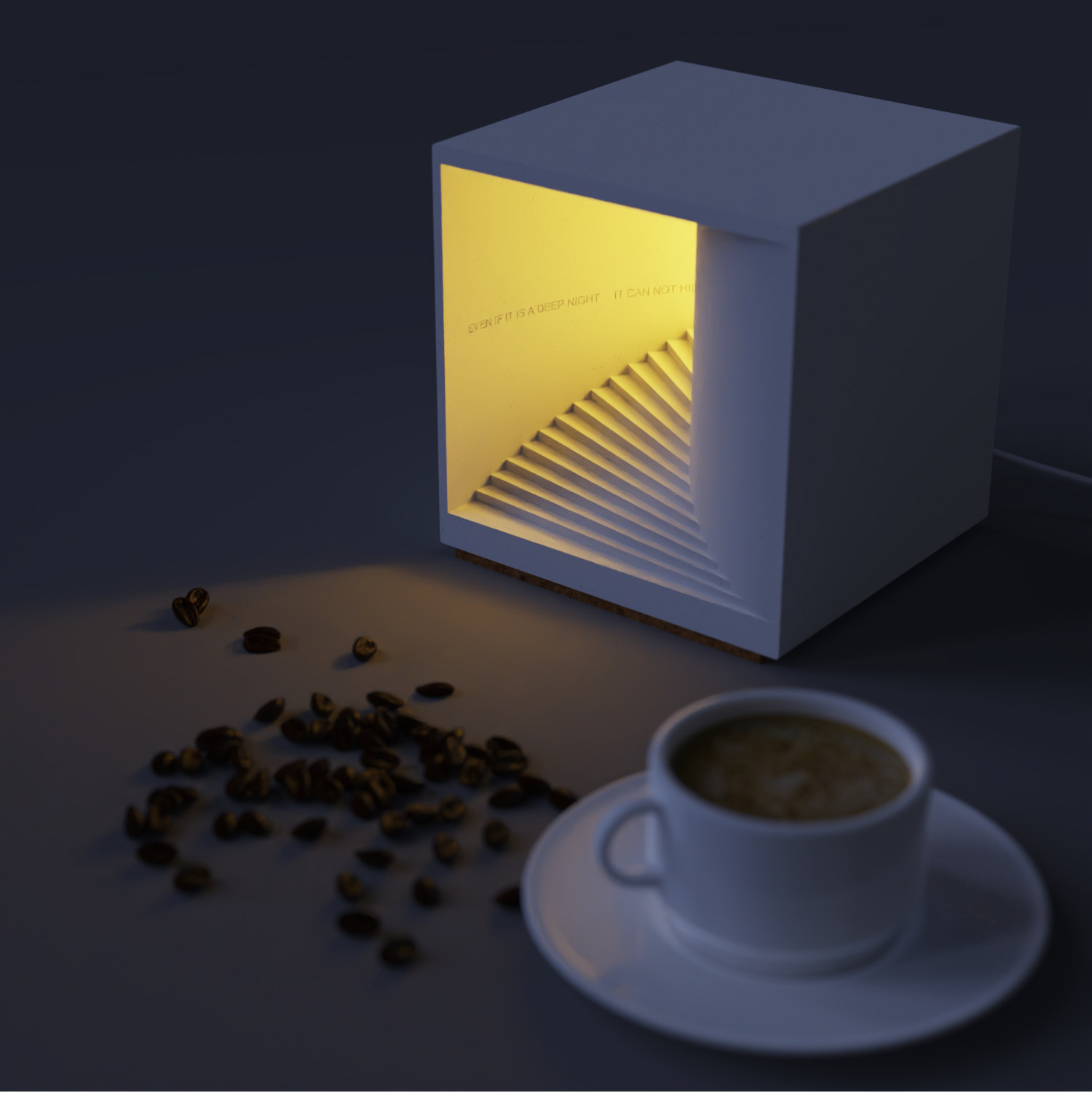 Micro Architecture Concrete Night Light by Myron Design