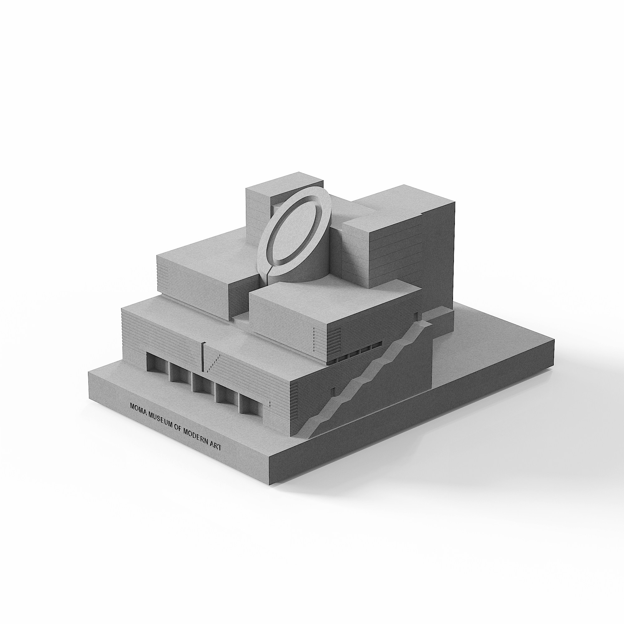 San Francisco Museum of Modern Art Concrete Model by Myron Design