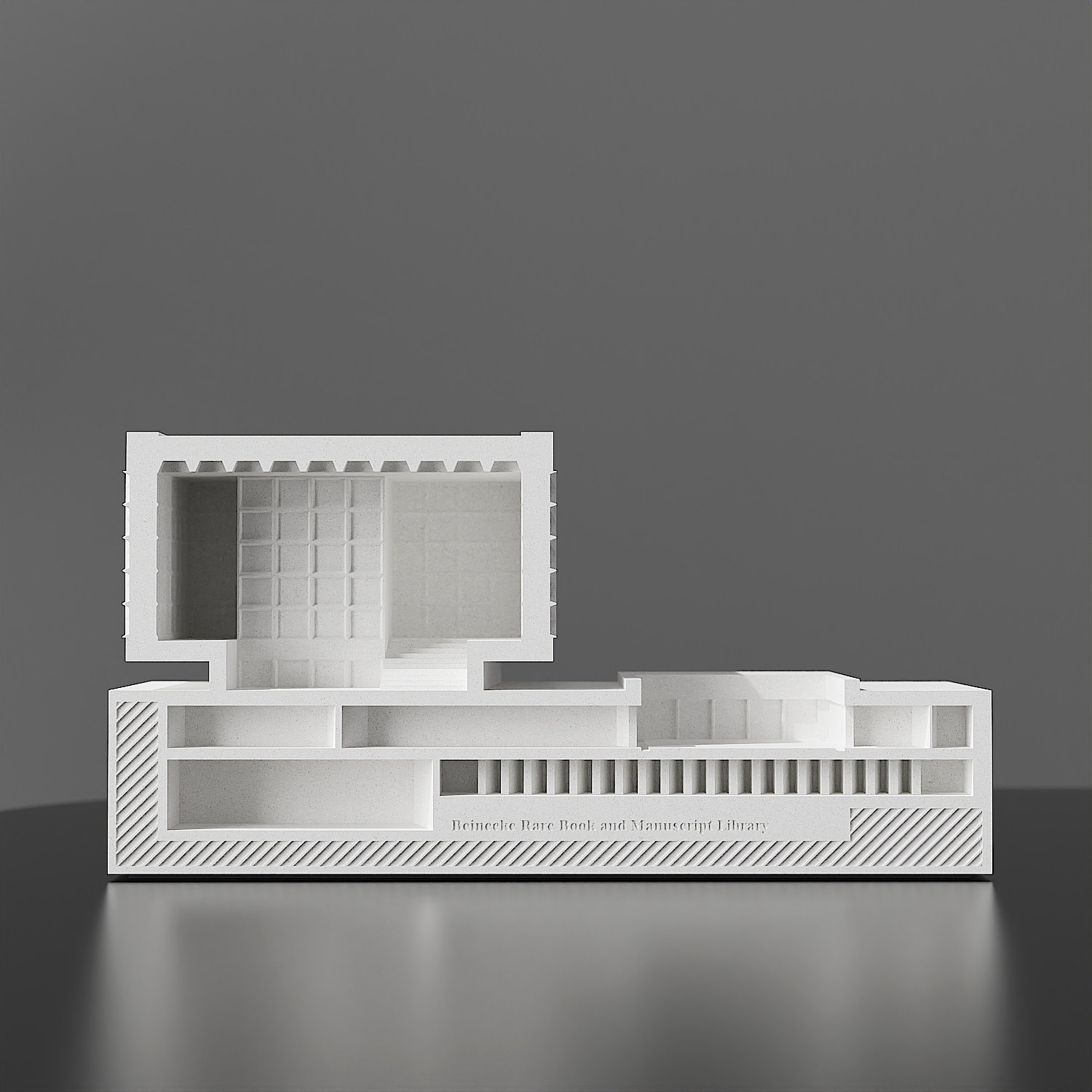 Beinecke Rare Book Library Concrete Model by Myron Design