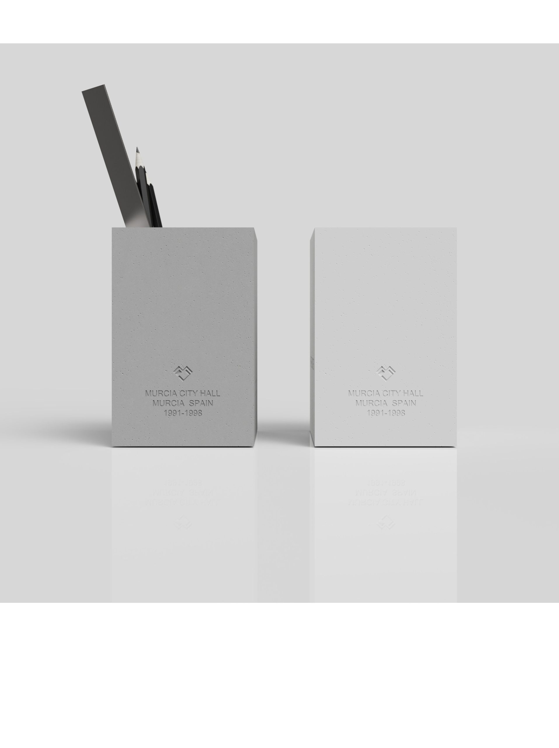 Murcia City Hall Concrete Pen Holder by Myron Design