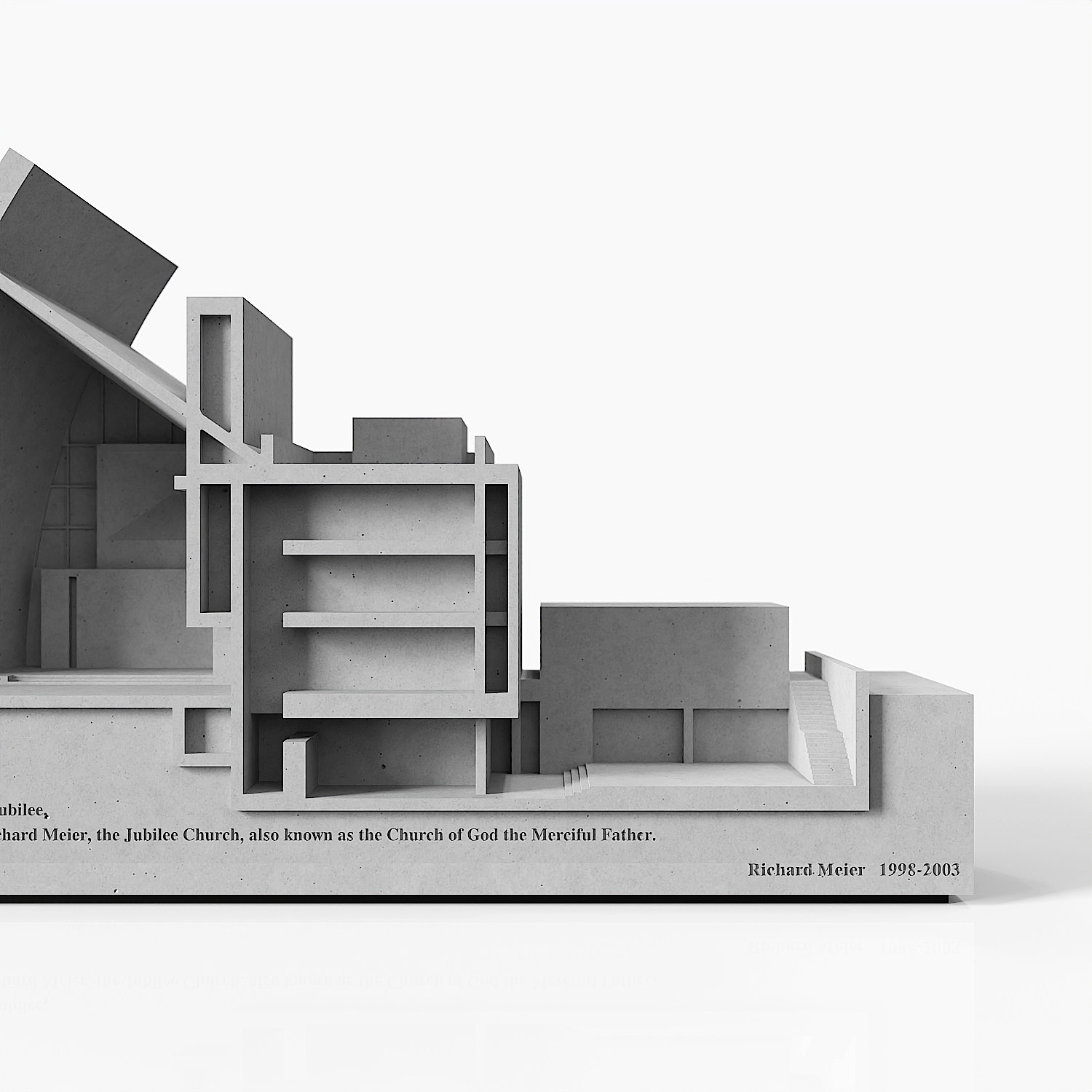 Jubilee Church Rome - Richard Meier Concrete Model - Image 3