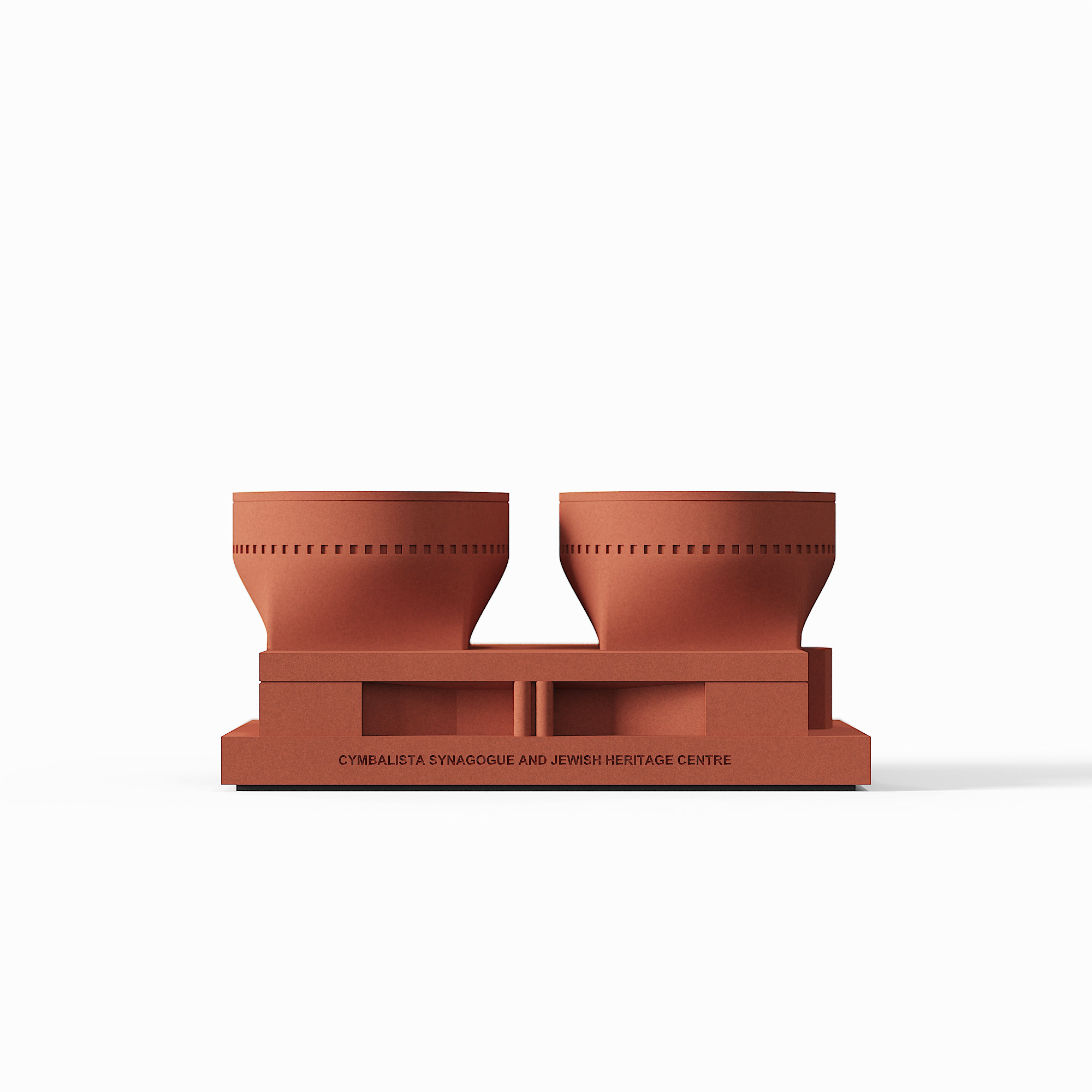 Cymbalista Synagogue Concrete Architectural Model by Myron Design