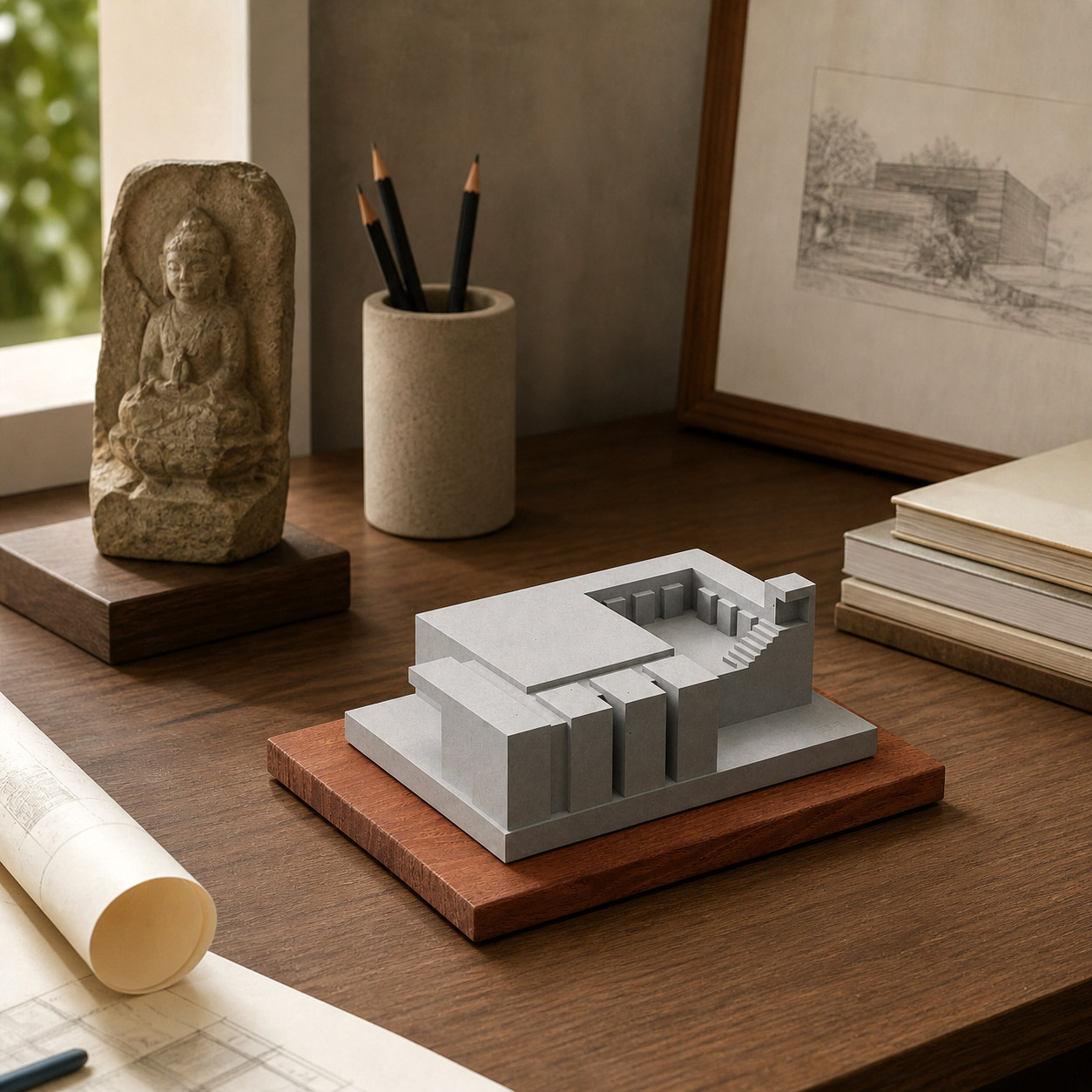 Luyeyuan Concrete Architectural Model by Myron Design