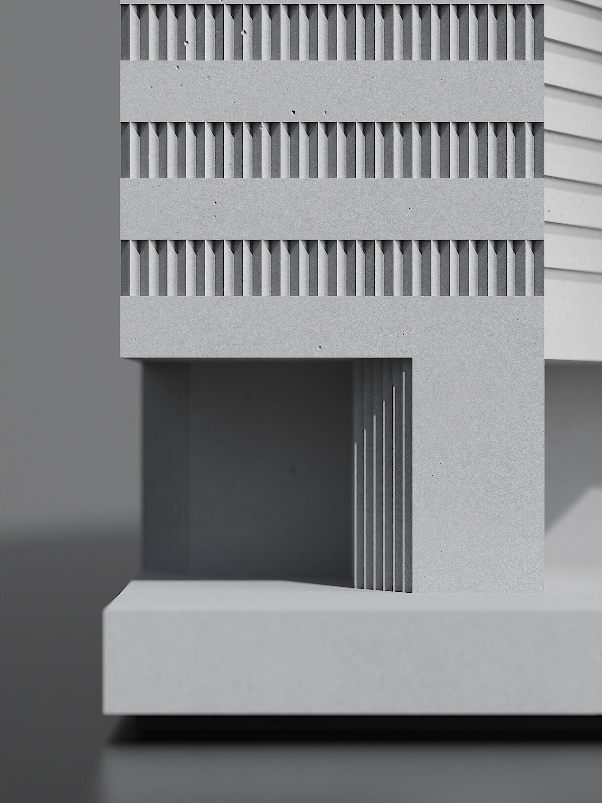 Mario Botta Concrete Bookends - Architectural Desk Object - Image 3