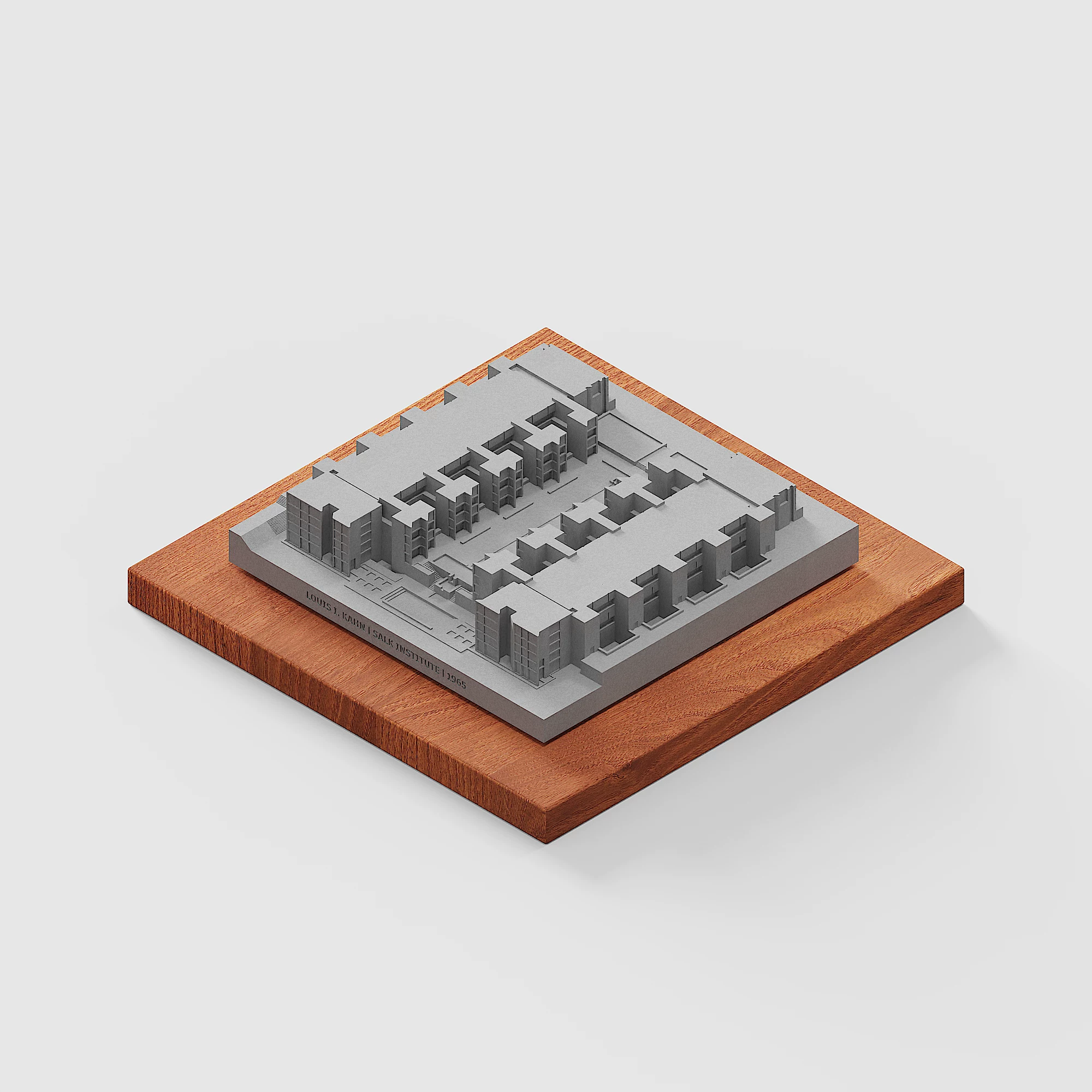 Salk Institute Concrete Architectural Model by Myron Design