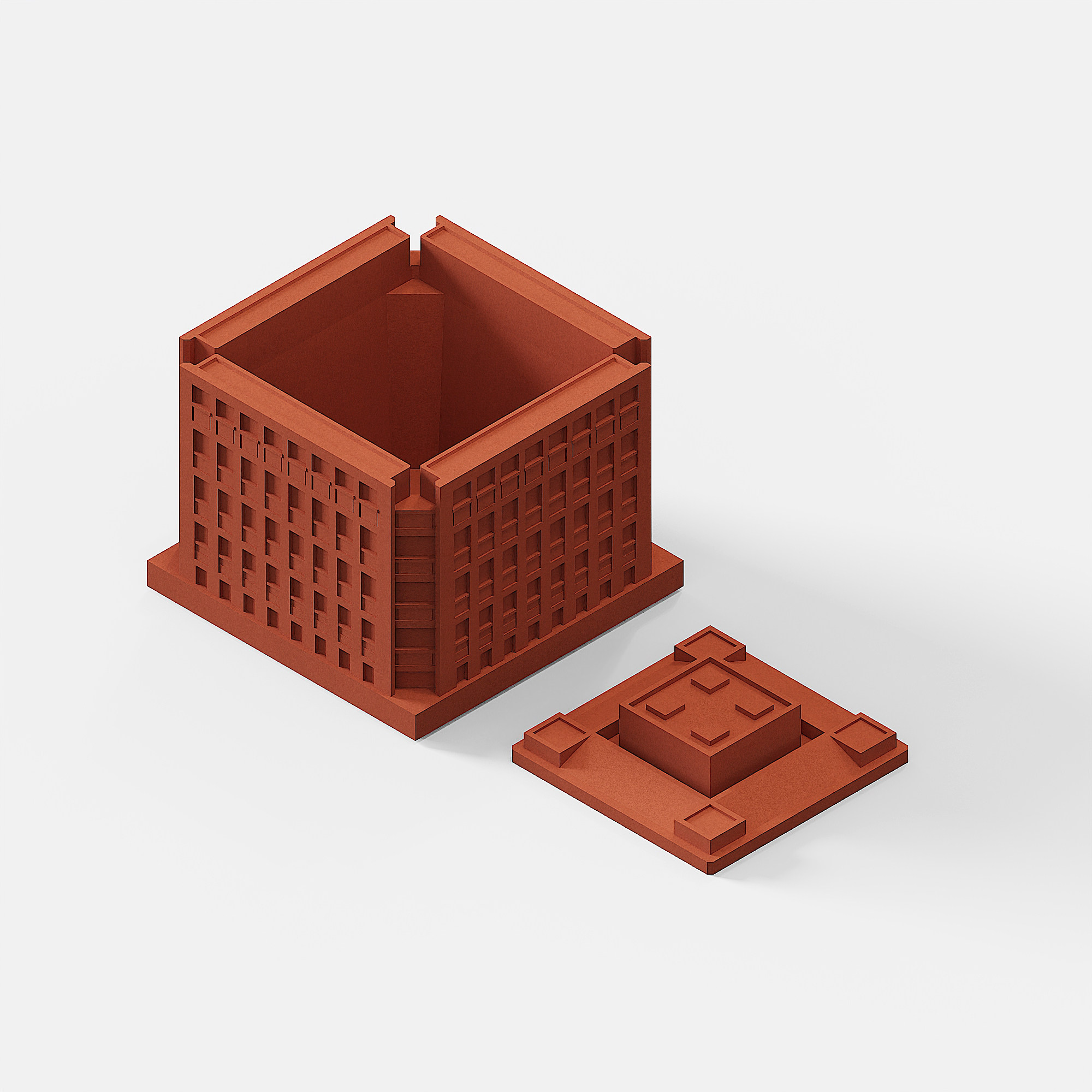 Exeter Library Concrete Pen Holder by Myron Design