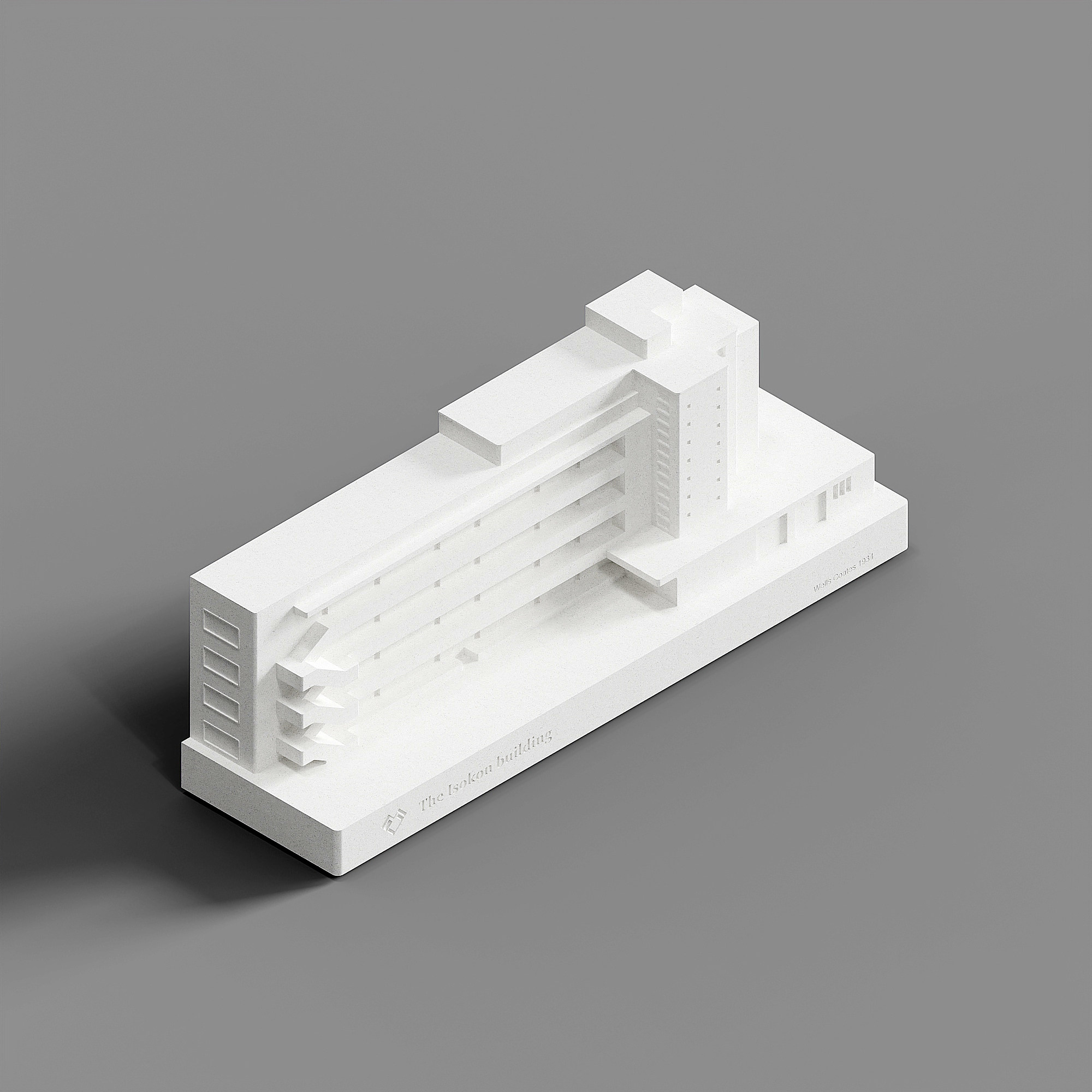 Isokon Building Concrete Model - Modernist Architecture Decor - Image 3
